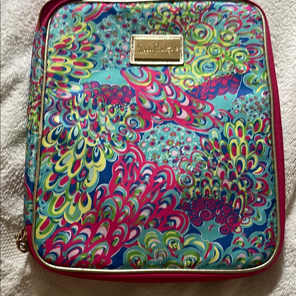 Lilly Pulitzer 3pc Bundle Set! Zippered Sleeve Organizer, Phone Case, Headband!
